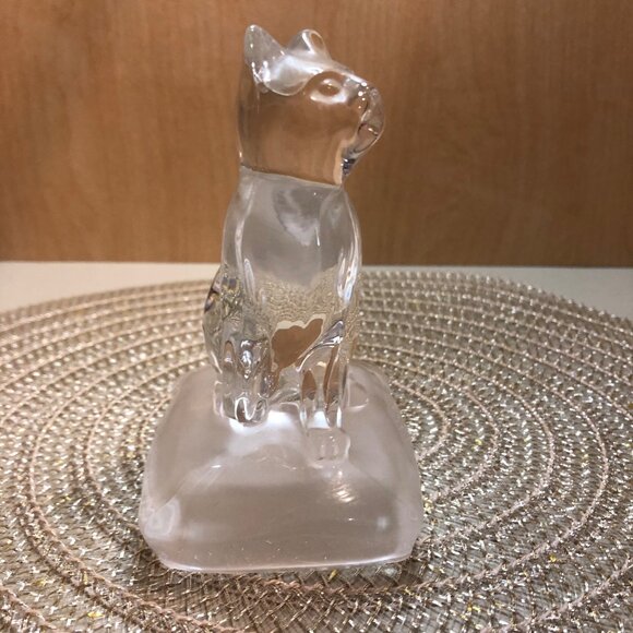 Vtg Crystal Cat Figurine - Picture 5 of 9